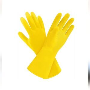 19 Pairs Cleaning Gloves Reusable Natural Rubber Dishes Non-Slip Gloves Kitchen